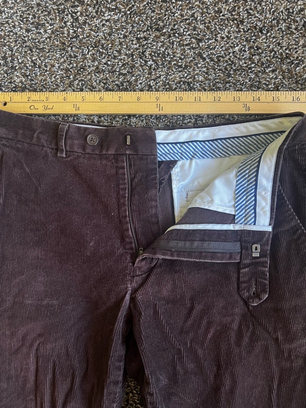 Ralph Lauren Men's Dark Brown Corduroy Trousers - Picture 3 of 7